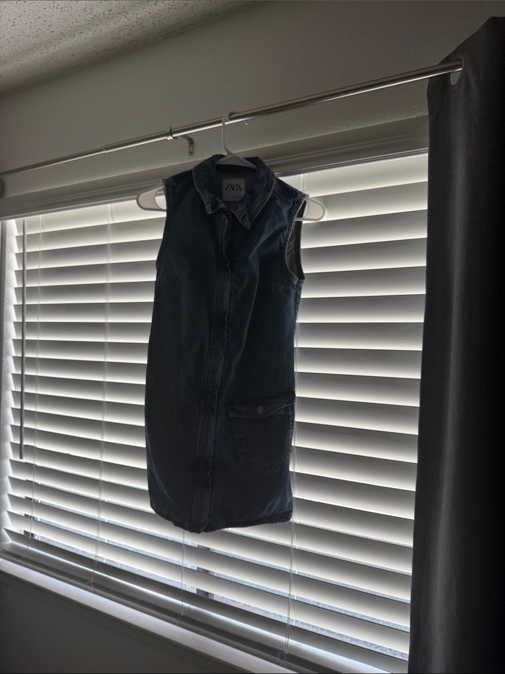 Zara Navy Denim Hanging Closet Organizer